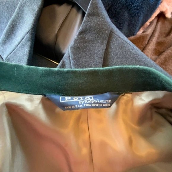 Polo Ralph Lauren Blazer Mens Green Jacket 38RBrass Buttons Custom Made - Picture 4 of 10